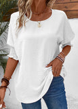 Smocked Half Sleeve T Shirt