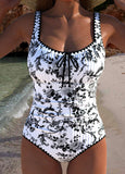 Bandeau Ruched White One Piece Swimwear