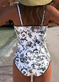 Bandeau Ruched White One Piece Swimwear