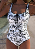 Bandeau Ruched White One Piece Swimwear