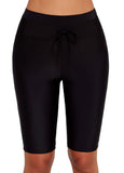 Drawstring Detail High Waist Swim Pants