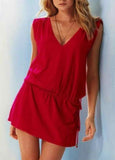 V-Neck Halter Beach Dress