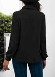 Button Stitched  Long Sleeve Sweater