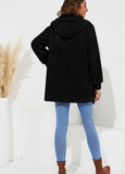 Plush Hooded Cardigan Coat