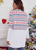 NEW ! Christmas Print Long Sleeve Cardigan