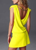 V-Neck Halter Beach Dress