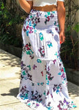 Colorful  Printed Tube Top Maxi Dress - soofoom.com