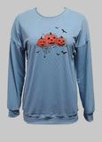 Halloween Pumpkin Print Long Sleeve T-Shirt