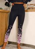 Shift Cotton-Blend Floral High Stretch Leggings