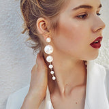 White Pearl Earring Set for Lady - soofoom.com