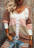 Bandage Contrast Stitched Sweater