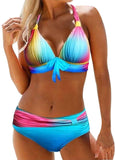 Gradient Printed Bikini Set