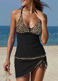 Splicing Camisole Tankini Set