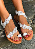 Lace Romantic Flower Decorative Summer Sandals