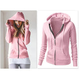 Hooded Drawstring  Solid Hoodies