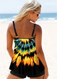 Multi Color Tie Dye Tankini Set