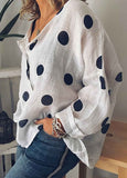 Polka Dot Print Blouse