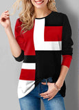 Printed Crew Neck Long Sleeve T-Shirt