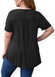 Crinkle Chest Short Sleeve T Shirt - soofoom.com