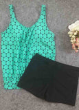 Block Printed Tankini Set