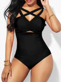 Solid Sexy One Pieces Swimsuit