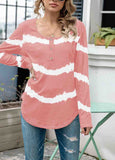 Print Stripe Crew Neck T-shirt