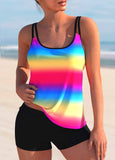 Rainbow Tie Dyed Tankini Set