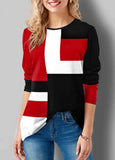 Printed Crew Neck Long Sleeve T-Shirt