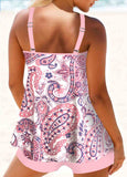 Paisley Print Double Straps  Tankini Set