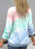 Ombre Tie Dye Print  Sweatshirt