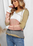 Multicolor Beach Bonfire Knitted Hoodie