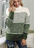 Colorblock Knit Pullover Sweater