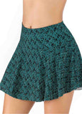 Printed High Waist Swimwear Pantskirt