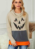 Halloween Thumb Pullover Crew Neck Hoodie