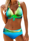 Gradient Printed Bikini Set