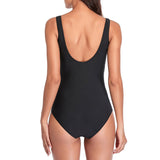 Spandex Solid One-piece Swimwear - soofoom.com