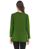 Solid Elegant Long Sleeve Top