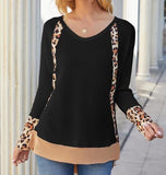 Leopard stitched Sweatshirt