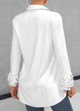 Lace Stitching Casual Blouse