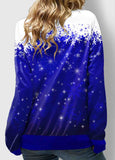 Christmas Snowman Print Sweatshirt