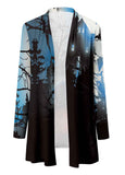 Halloween Print Long Sleeve Cardigan