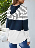 Color Block Drawstring Hoodie