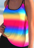 Rainbow Tie Dyed Tankini Set