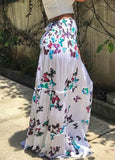 Colorful  Printed Tube Top Maxi Dress - soofoom.com