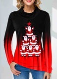 Christmas  Print  Sweatshirt