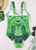 Floral Printed Strap One-piece Swimsuits