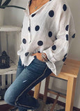 Polka Dot Print Blouse