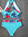 Printed Split Bikini Set