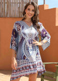 Bohemian Print Classic Dress