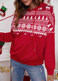 Christmas Print Stitched Hoodie